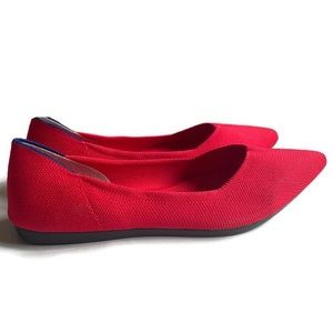 Rothy’s The Point Chili Red Ballet Shoes Women’s 7 Pointed Toe